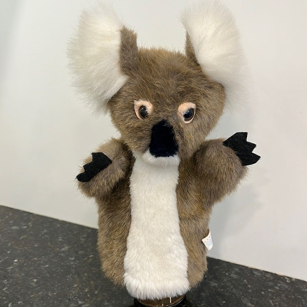 Koala Hand Puppet -CA Australia brand plush gray Koala Hand Puppet